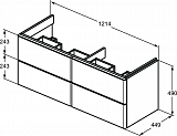 Тумба под раковину Ideal Standard Adapto T4298PA