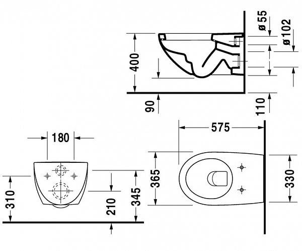 Крышка-сиденье Duravit Architec 0069690000 с микролифтом