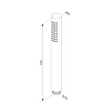 936020000 Scandinavian Pure ручной душ, стик 1 функция, хром