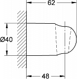 Настенный держатель Grohe Relexa plus 28605000