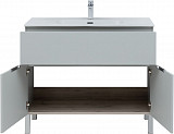 Тумба под раковину Aquanet Алвита New 100 1 ящик, 2 дверцы, серый 00277556