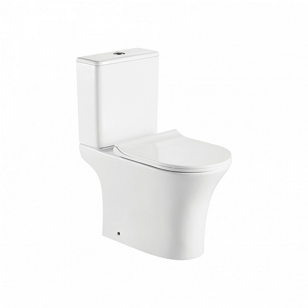 Унитаз-компакт "Koller Pool" EDGE Rimless, сиденье дюропласт: SoftClose, Take Off, антибактериальное покрытие, система «Антивсплеск», механизм смыва Geberit