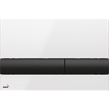 Клавиша смыва AlcaPlast M1710-8 белая/черная