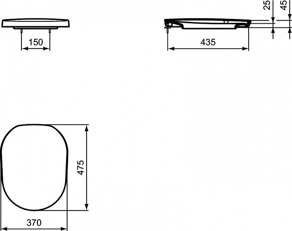 Крышка-сиденье Ideal Standard Tonic K706101