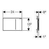Клавиша смыва Geberit Sigma 70 115.620.SJ.1 черный