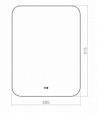 Зеркало Silver Mirrors Pallada 70х90 см LED-00002339