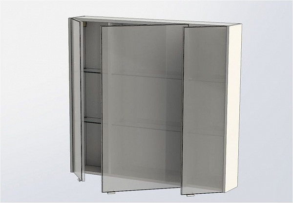 Зеркало-шкаф Aquanet Августа 100 белый 00210005