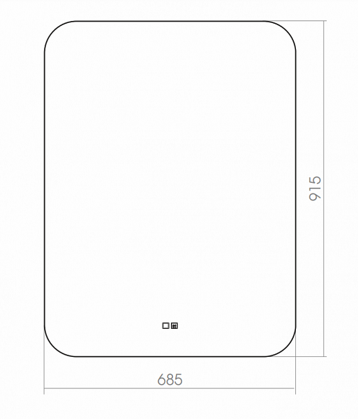 Зеркало Silver Mirrors Pallada 70х90 см LED-00002339