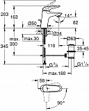 Смеситель для раковины Grohe Eurostyle 23709LS3