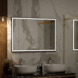 Зеркало Континент "Frame black standart" 1000x700