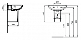 Полупьедестал для раковины Ideal Standard Tesi T033401