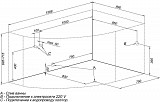 Акриловая ванна Aquanet Capri 160x100 R (с каркасом) 00205386