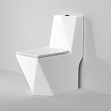 Унитаз Cristal GR-4491 Cristal (680*370*835) напольный с толстой крышкой, 1 место