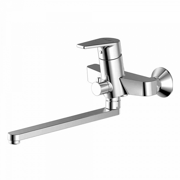 Смеситель для ванны c длинным изливом с аксессуарами Bravat Stream-D F637163C-LB