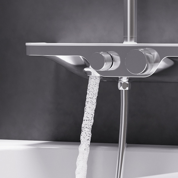 947730000 Apollo душевая система с ванно-душевым смесителем-полкой, хром