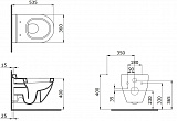 Чаша унитаза подвесного Bocchi Taormina Arch 1012-001-0129 белая
