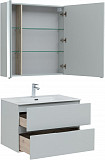 Мебель для ванной Aquanet Алвита New 80 2 ящика, серый 00274204