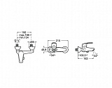 Смеситель Roca Monodin для ванны-душа 5A0207C0M