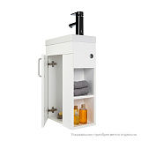 Тумба подвесная, 40 см, полки справа, белая, TORR, IDDIS, TOR40WRi95. Подходит умывальник 0014000U28