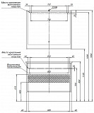 Зеркало Aquanet Милан 100 LED черный глянец 00306375