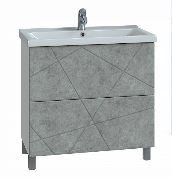 Тумбы VIGO Geometry 2-800 бетон (под ум Миранда)