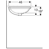 Раковина встраиваемая Geberit VariForm 61 500.756.01.2