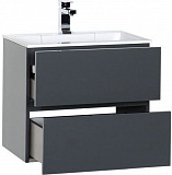 Тумба под раковину Aquanet Алвита 60 серый антрацит 00183991