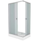 Душ. уголок NG-012-14Q (1200х800х1950) низкий поддон(13см) стекло МАТОВОЕ, 2 места