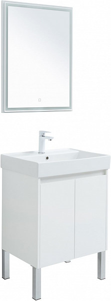 Мебель для ванной Aquanet Nova Lite 60 белый глянец (2 дверцы) 00302532