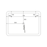 Зеркало с подсветкой, 100 см, Esper, IDDIS, ESP1000i98
