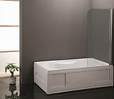 Шторка для ванны Loranto CS-702 120х65 прозрачное стекло 6 мм