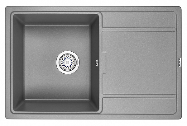 Мойка кухонная Granula прямоугольная кварц 7804, АЛЮМИНИУМ