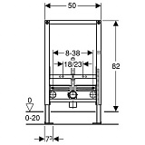 Система инсталляции для биде Geberit Duofix 111.524.00.1
