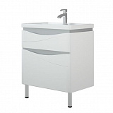 Тумба Corozo "Омаха 70 Z2", белый / металлик, Сомо 70 / Фостер 70