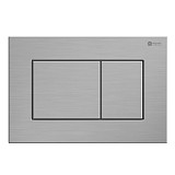 Сет: Система инсталляции Point Элемент для подвесного унитаза PN45120 + Клавиша смыва для инсталляции Point Ника, нержавеющая сталь, сталь брашированная, PN44081SB + Унитаз подвесной Point Афина безободковый, сиденье микролифт PN41041