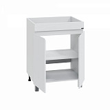 Тумба "Марс 69" двери, напольная (ум. Юпитер 1300*500 литой мрамор)