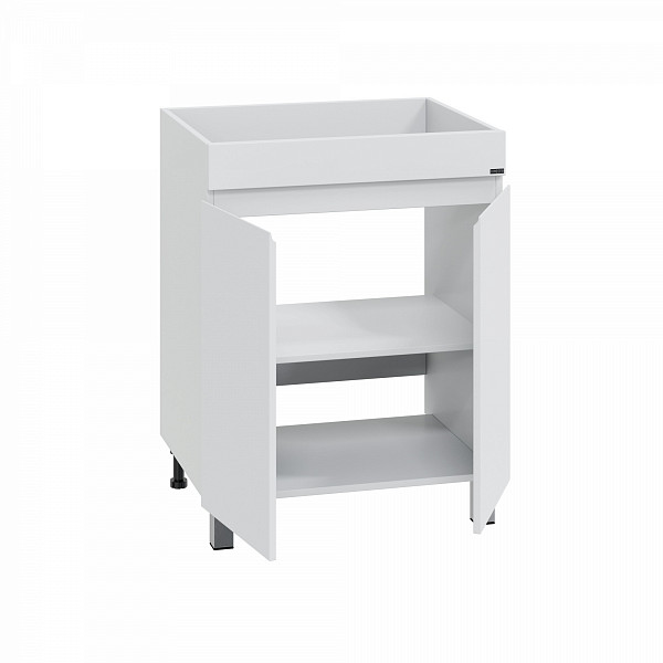 Тумба "Марс 69" двери, напольная (ум. Юпитер 1300*500 литой мрамор)