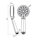 Лейка для душа, бронза, Oldie, IDDIS, OLD3F02i18