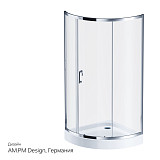 W83G-315-090CT Like Solo Slide Стекла для душ. ограждения 90x90, стекло прозрачное, проф хром глянц,
