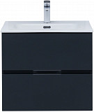 Тумба под раковину Aquanet Алвита New 60 2 ящика, антрацит 00277511