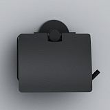 A85A341422 X-Joy, Держатель для туалетной бумаги с крышкой, черный