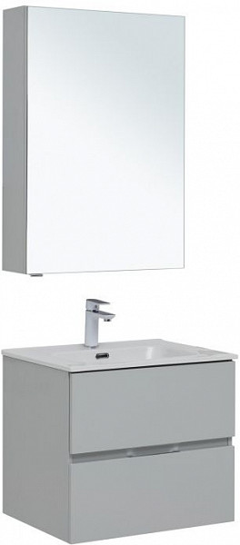 Мебель для ванной Aquanet Алвита New 60 2 ящика, серый 00274224