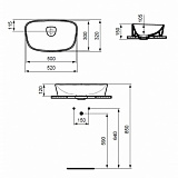 Раковина Ideal Standard Dea 50 см T044301