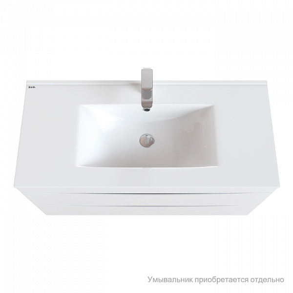 Тумба напольная, белая, 100 см, Cloud, IDDIS, CLO10WFi95. Подходит ум. 0131000i28