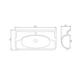 Раковина под тумбу Акватон - ВЕНЕЦИЯ 90 1A707131VN010