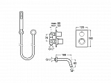 Смеситель Roca Element для ванны-душа 5A2762C00