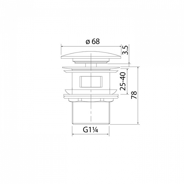 Выпуск для умывальника с переливом, Optima Home, белый глянцевый, IDDIS, OPHWS0Wi88
