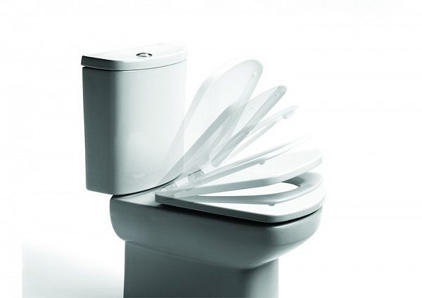 Крышка для чаши Roca Dama Senso Compacto Soft Close 801512004 с микролифтом, петли хром