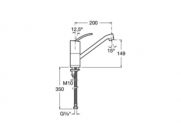 Смеситель Roca Moai для кухни 5A8146C00
