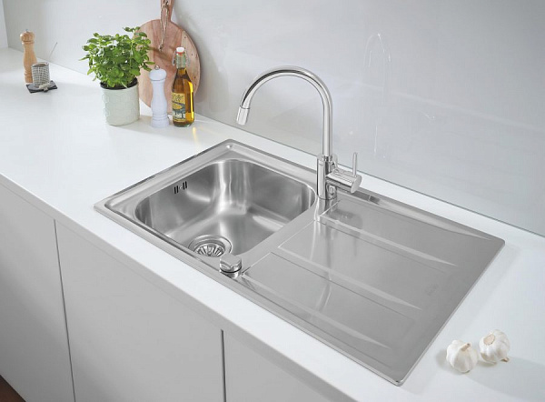 Комплект Grohe Concetto 31570SD0 Мойка кухонная K400 31566SD0 + Смеситель Concetto 32663001